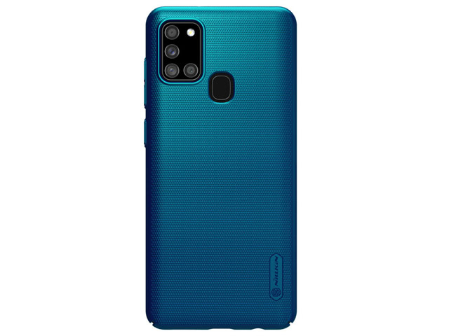 Чехол Nillkin Hard case для Samsung Galaxy A21s (синий, пластиковый)