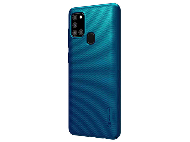 Чехол Nillkin Hard case для Samsung Galaxy A21s (синий, пластиковый)