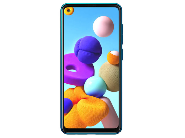 Чехол Nillkin Hard case для Samsung Galaxy A21s (синий, пластиковый)