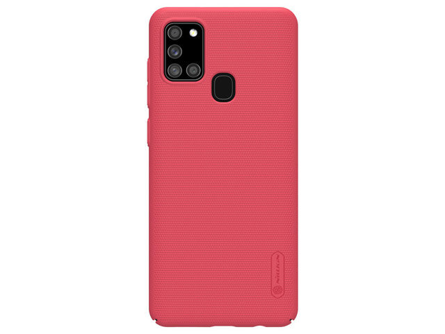 Чехол Nillkin Hard case для Samsung Galaxy A21s (красный, пластиковый)
