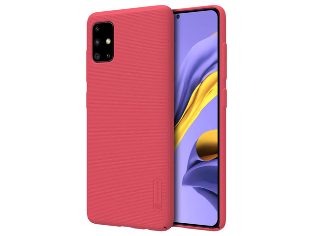 Чехол Nillkin Hard case для Samsung Galaxy A51 (красный, пластиковый)