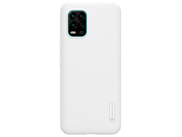 Чехол Nillkin Hard case для Xiaomi Mi 10 lite (белый, пластиковый)