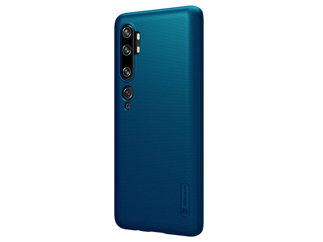 Чехол Nillkin Hard case для Xiaomi Mi Note 10 (синий, пластиковый)