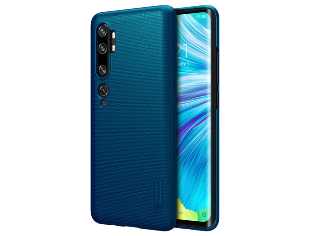 Чехол Nillkin Hard case для Xiaomi Mi Note 10 (синий, пластиковый)