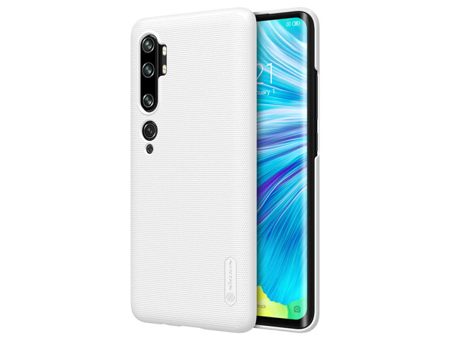 Чехол Nillkin Hard case для Xiaomi Mi Note 10 (белый, пластиковый)
