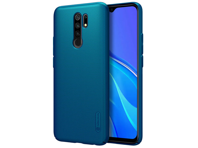 Чехол Nillkin Hard case для Xiaomi Redmi 9 (синий, пластиковый)