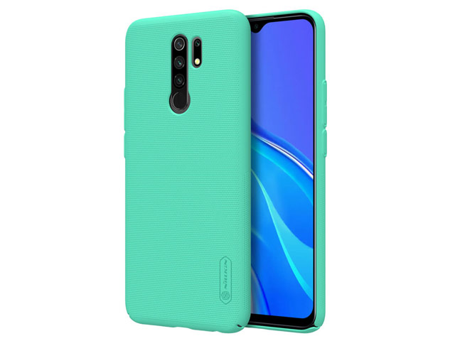 Чехол Nillkin Hard case для Xiaomi Redmi 9 (голубой, пластиковый)