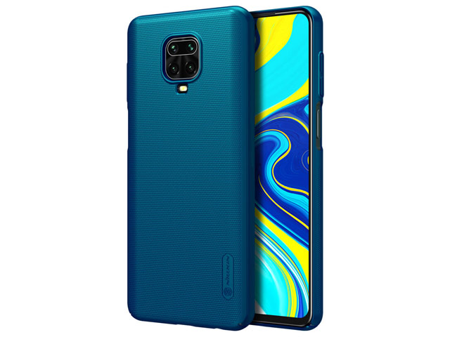 Чехол Nillkin Hard case для Xiaomi Redmi Note 9S/9 pro (синий, пластиковый)