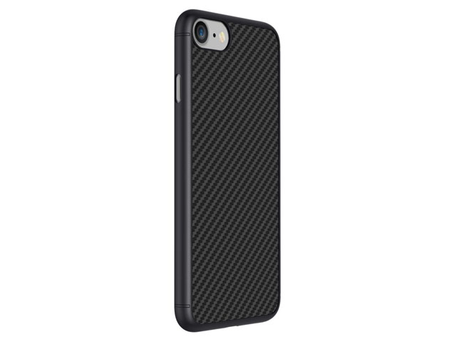 Чехол Nillkin Synthetic fiber для Apple iPhone SE 2 (черный, карбон)