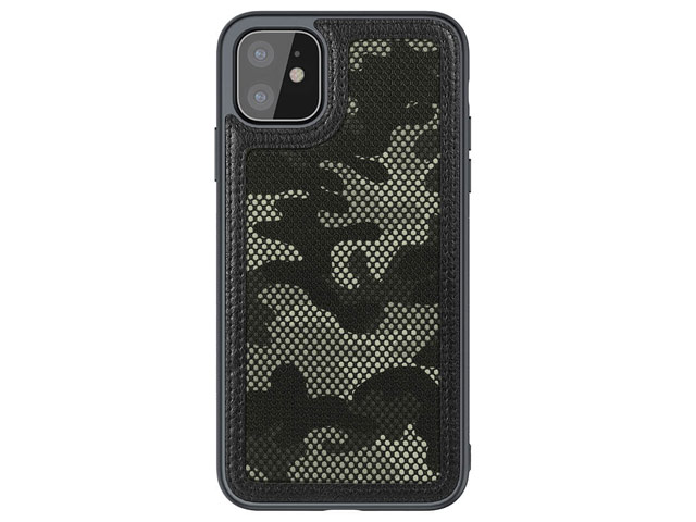 Чехол Nillkin Camo case для Apple iPhone 11 (черный/зеленый, гелевый)