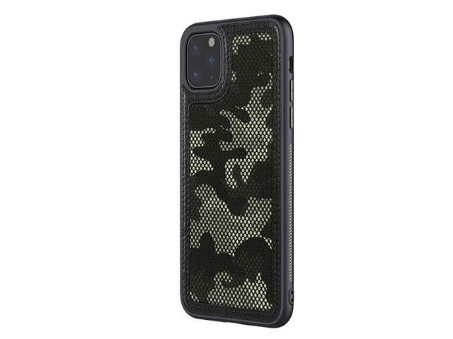 Чехол Nillkin Camo case для Apple iPhone 11 pro (черный/зеленый, гелевый)