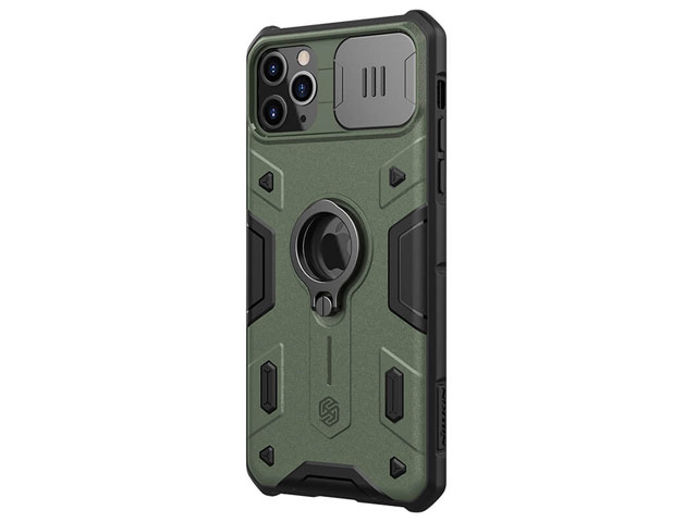 Чехол Nillkin CamShield Armor для Apple iPhone 11 pro (темно-зеленый, композитный)