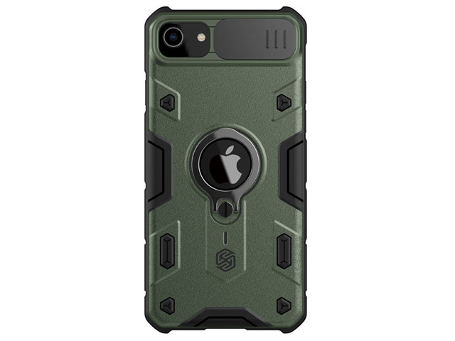 Чехол Nillkin CamShield Armor для Apple iPhone SE 2 (темно-зеленый, композитный)