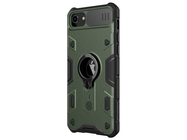 Чехол Nillkin CamShield Armor для Apple iPhone SE 2 (темно-зеленый, композитный)