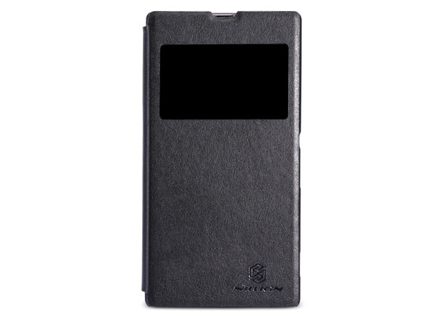 Чехол Nillkin V-series Leather case для Sony Xperia Z1 L39h (черный, кожанный)