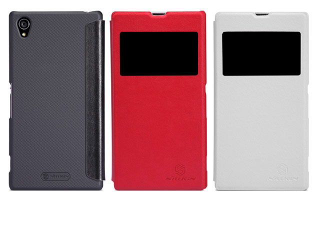 Чехол Nillkin V-series Leather case для Sony Xperia Z1 L39h (белый, кожанный)