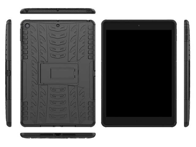 Чехол Yotrix Shockproof case для Apple iPad 10.2 (черный, пластиковый)