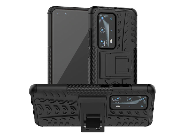 Чехол Yotrix Shockproof case для Huawei P40 (черный, гелевый)