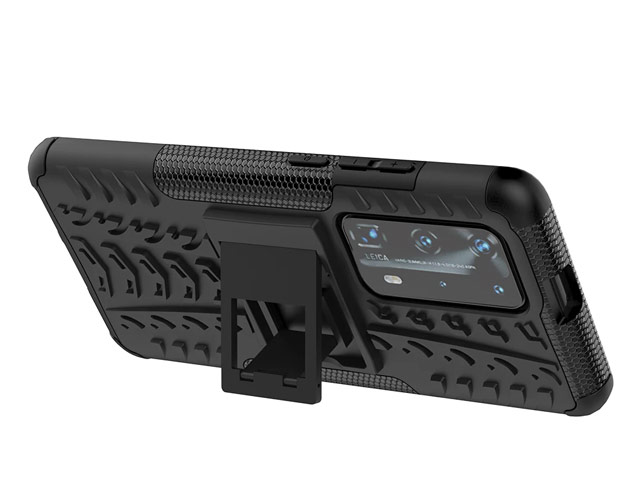 Чехол Yotrix Shockproof case для Huawei P40 (черный, гелевый)