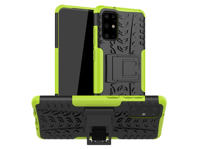 Чехол Yotrix Shockproof case для Samsung Galaxy S20 plus (зеленый, гелевый)