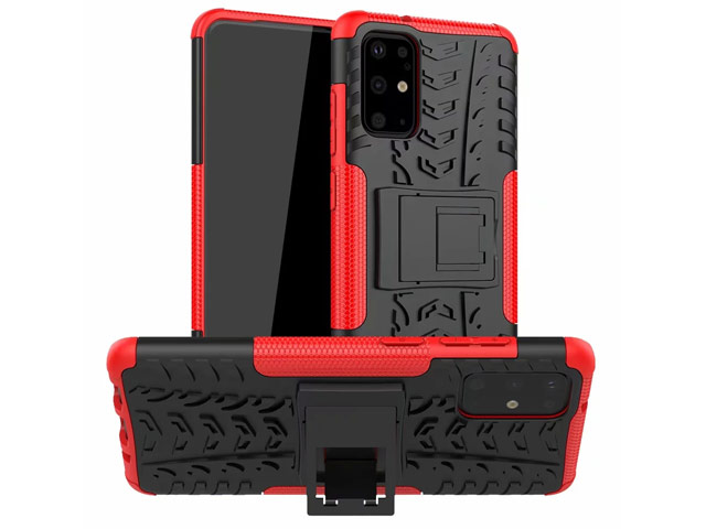 Чехол Yotrix Shockproof case для Samsung Galaxy S20 plus (красный, гелевый)