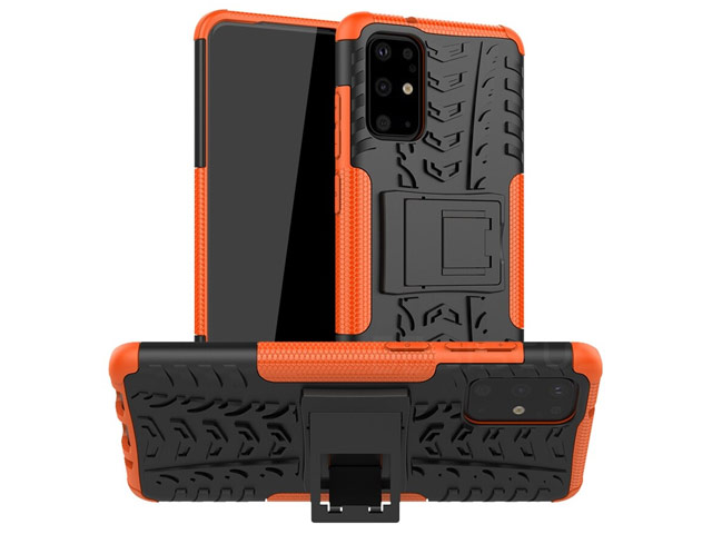 Чехол Yotrix Shockproof case для Samsung Galaxy S20 plus (оранжевый, гелевый)