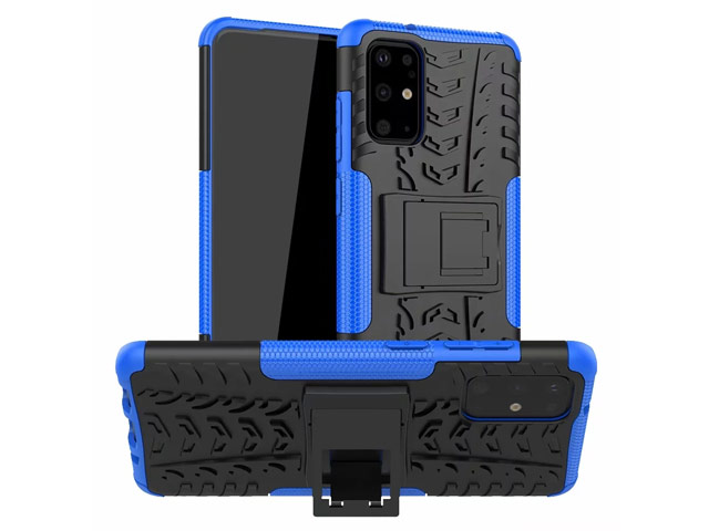 Чехол Yotrix Shockproof case для Samsung Galaxy S20 plus (синий, гелевый)