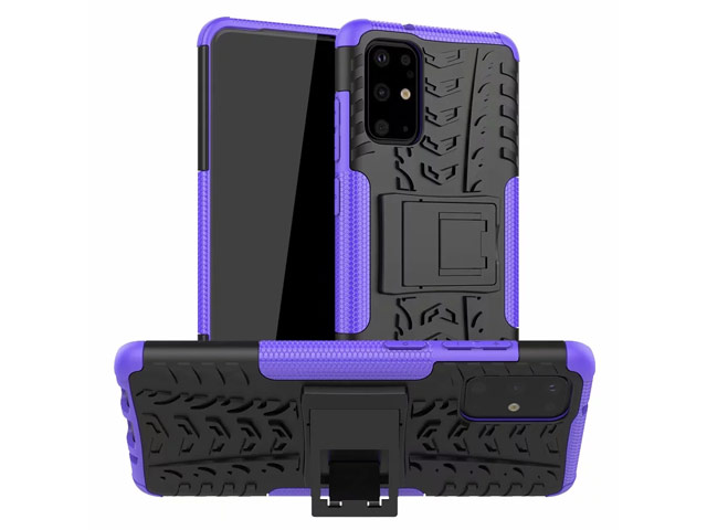 Чехол Yotrix Shockproof case для Samsung Galaxy S20 plus (фиолетовый, гелевый)