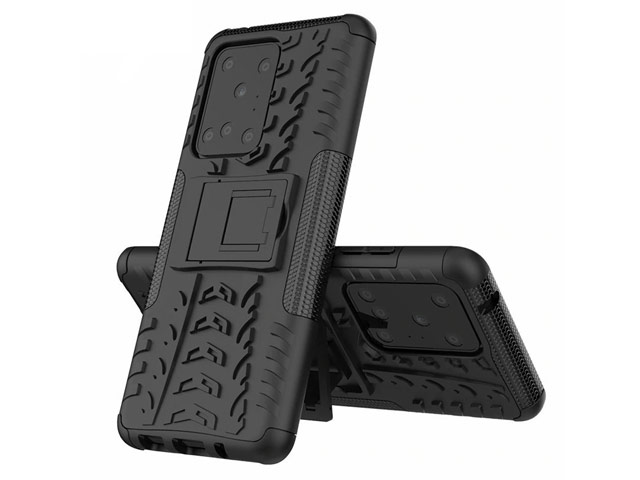 Чехол Yotrix Shockproof case для Samsung Galaxy S20 ultra (черный, гелевый)