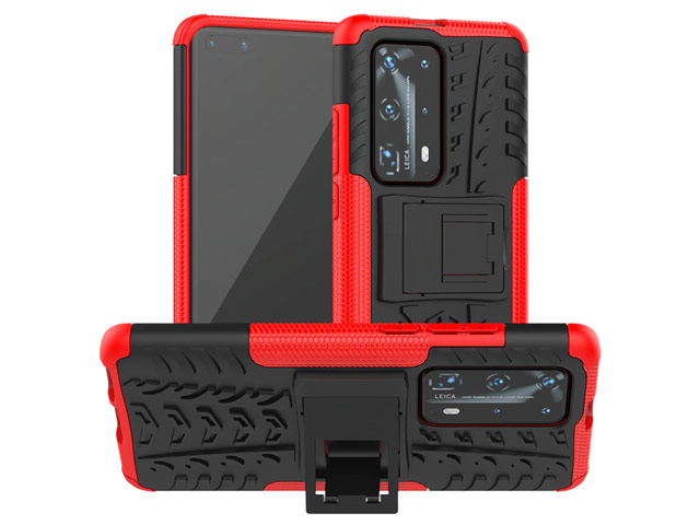 Чехол Yotrix Shockproof case для Huawei P40 (красный, гелевый)