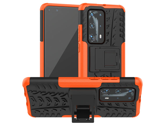Чехол Yotrix Shockproof case для Huawei P40 (оранжевый, гелевый)