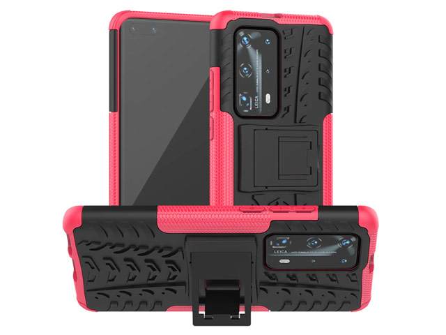 Чехол Yotrix Shockproof case для Huawei P40 (розовый, гелевый)