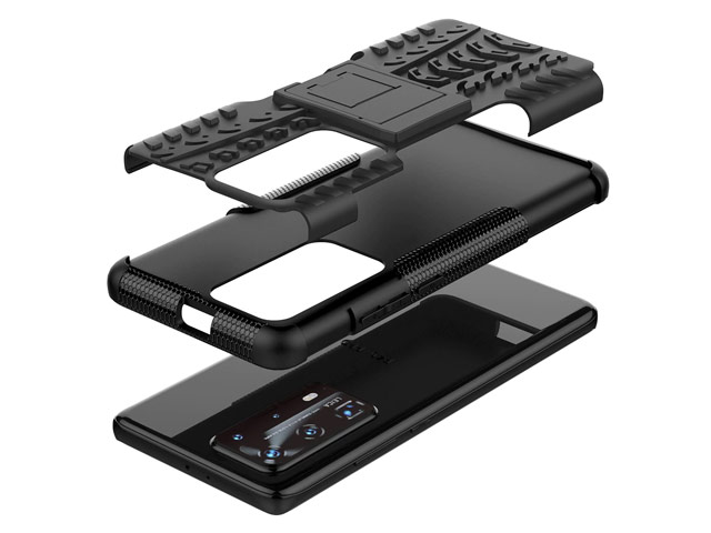 Чехол Yotrix Shockproof case для Huawei P40 (розовый, гелевый)