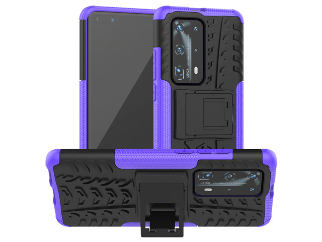 Чехол Yotrix Shockproof case для Huawei P40 (фиолетовый, гелевый)