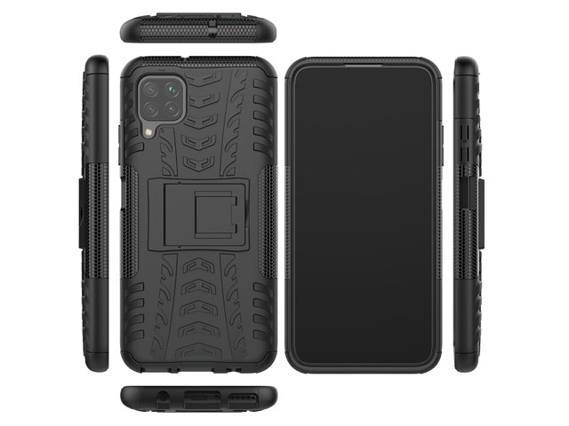 Чехол Yotrix Shockproof case для Huawei P40 lite (черный, гелевый)