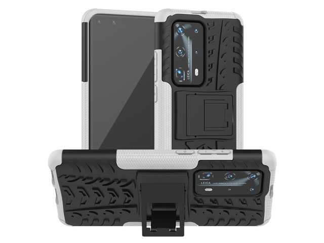 Чехол Yotrix Shockproof case для Huawei P40 pro (белый, гелевый)