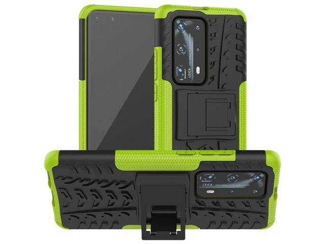 Чехол Yotrix Shockproof case для Huawei P40 pro (зеленый, гелевый)