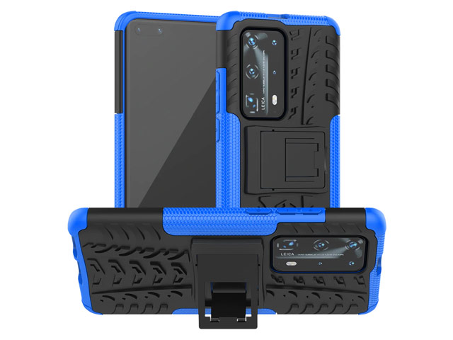 Чехол Yotrix Shockproof case для Huawei P40 pro (синий, гелевый)