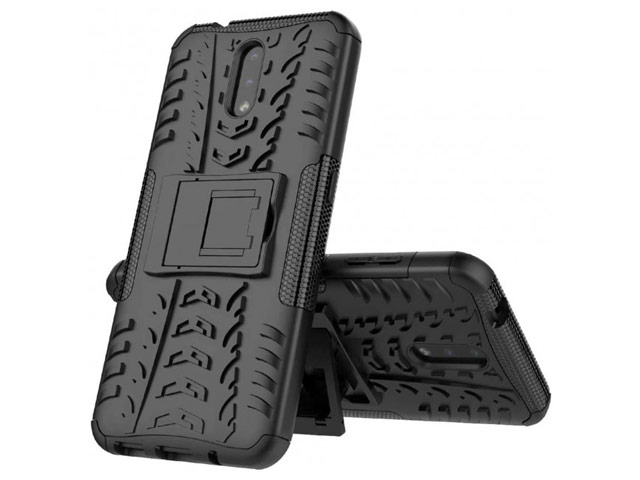Чехол Yotrix Shockproof case для Nokia 2.3 (черный, гелевый)