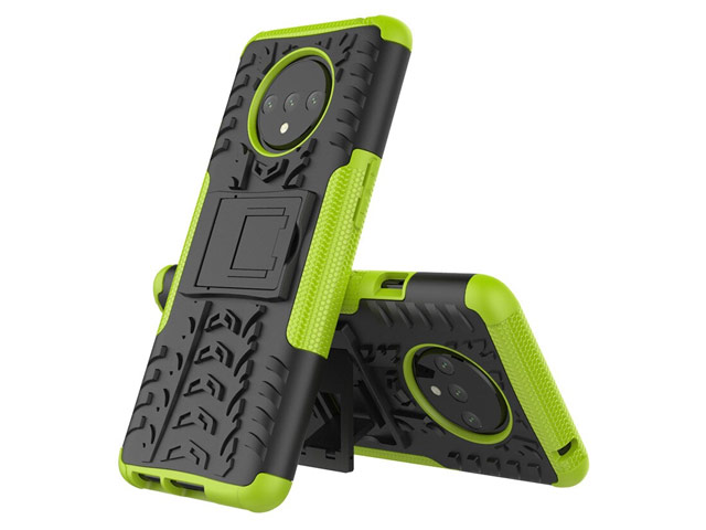 Чехол Yotrix Shockproof case для OnePlus 7T (зеленый, гелевый)