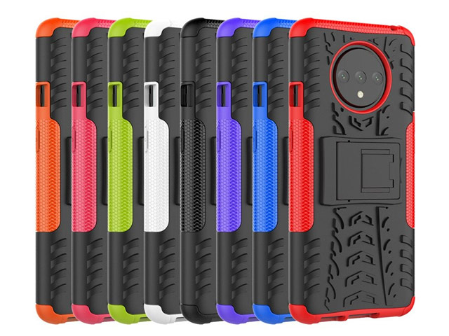 Чехол Yotrix Shockproof case для OnePlus 7T (красный, гелевый)