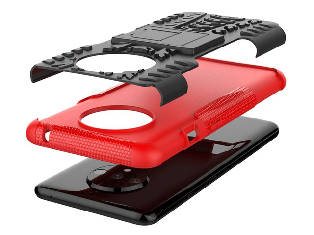 Чехол Yotrix Shockproof case для OnePlus 7T (оранжевый, гелевый)