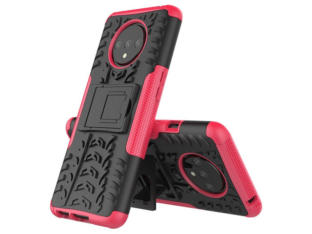 Чехол Yotrix Shockproof case для OnePlus 7T (розовый, гелевый)