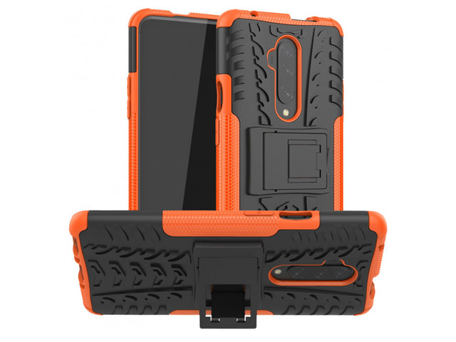 Чехол Yotrix Shockproof case для OnePlus 7T pro (оранжевый, гелевый)