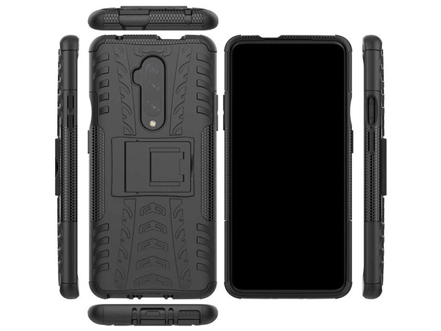 Чехол Yotrix Shockproof case для OnePlus 7T pro (фиолетовый, гелевый)
