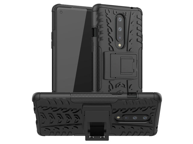 Чехол Yotrix Shockproof case для OnePlus 8 (черный, гелевый)