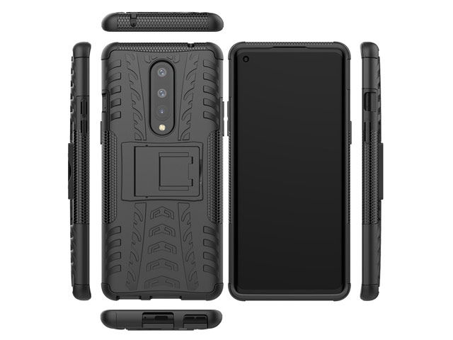 Чехол Yotrix Shockproof case для OnePlus 8 (черный, гелевый)