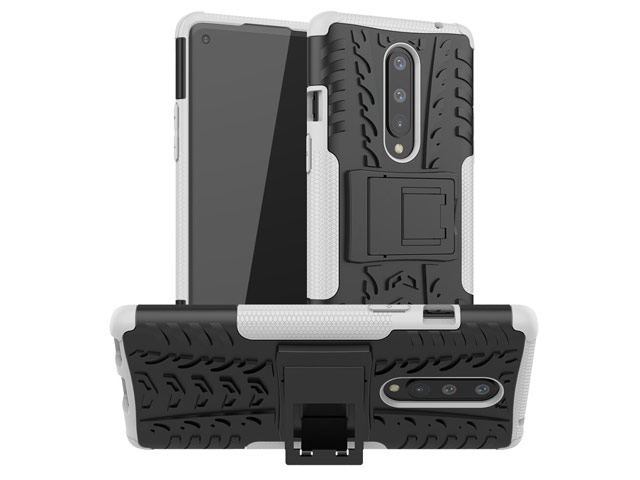 Чехол Yotrix Shockproof case для OnePlus 8 (белый, гелевый)