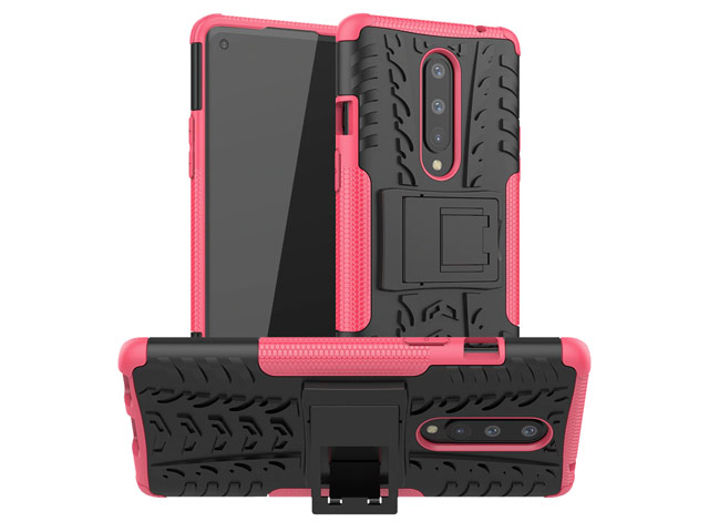 Чехол Yotrix Shockproof case для OnePlus 8 (розовый, гелевый)