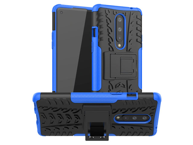 Чехол Yotrix Shockproof case для OnePlus 8 (синий, гелевый)